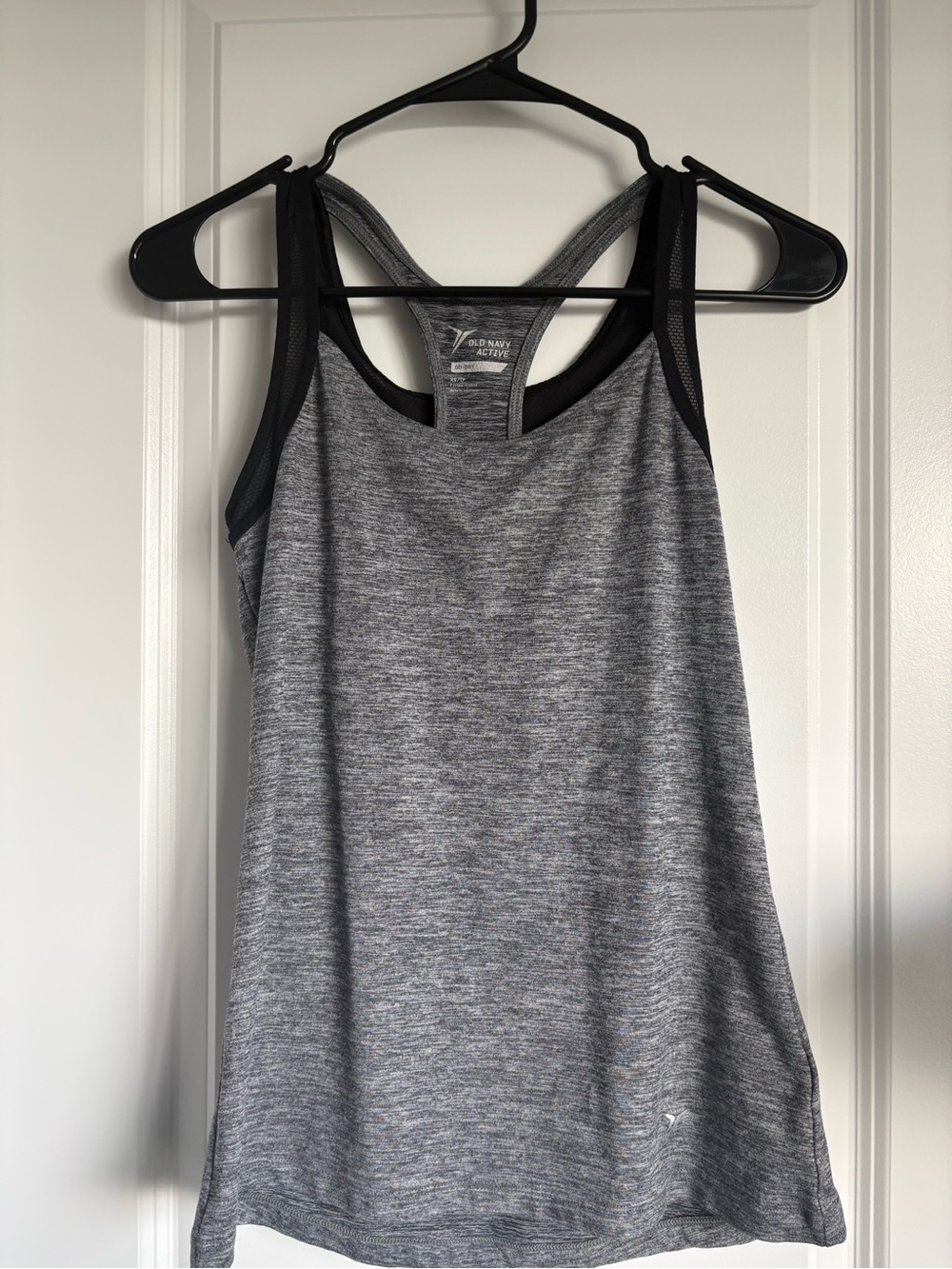 Old Navy Gray Melange Racerback Tank Top